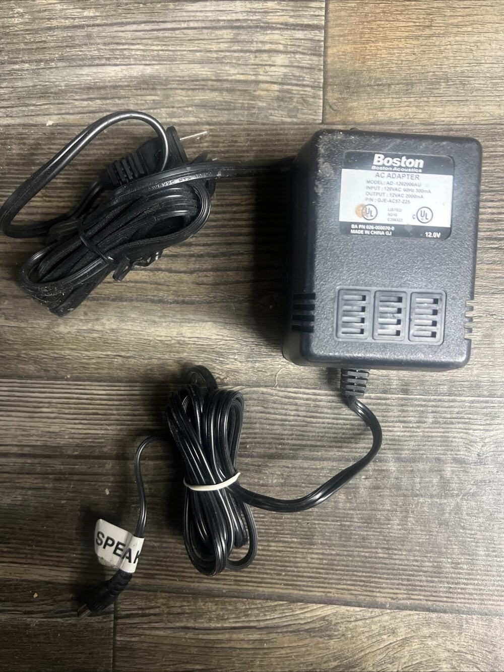 Boston Acoustics AD-1202000AU AC Adapter 12V Power Supply Original - Picture 2 of 4